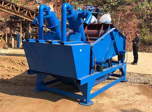 Fine sand recovery machine